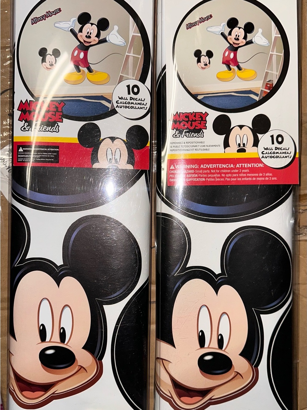 Disney Mickey Mouse Wall Decal Set in Black, Red, Yellow